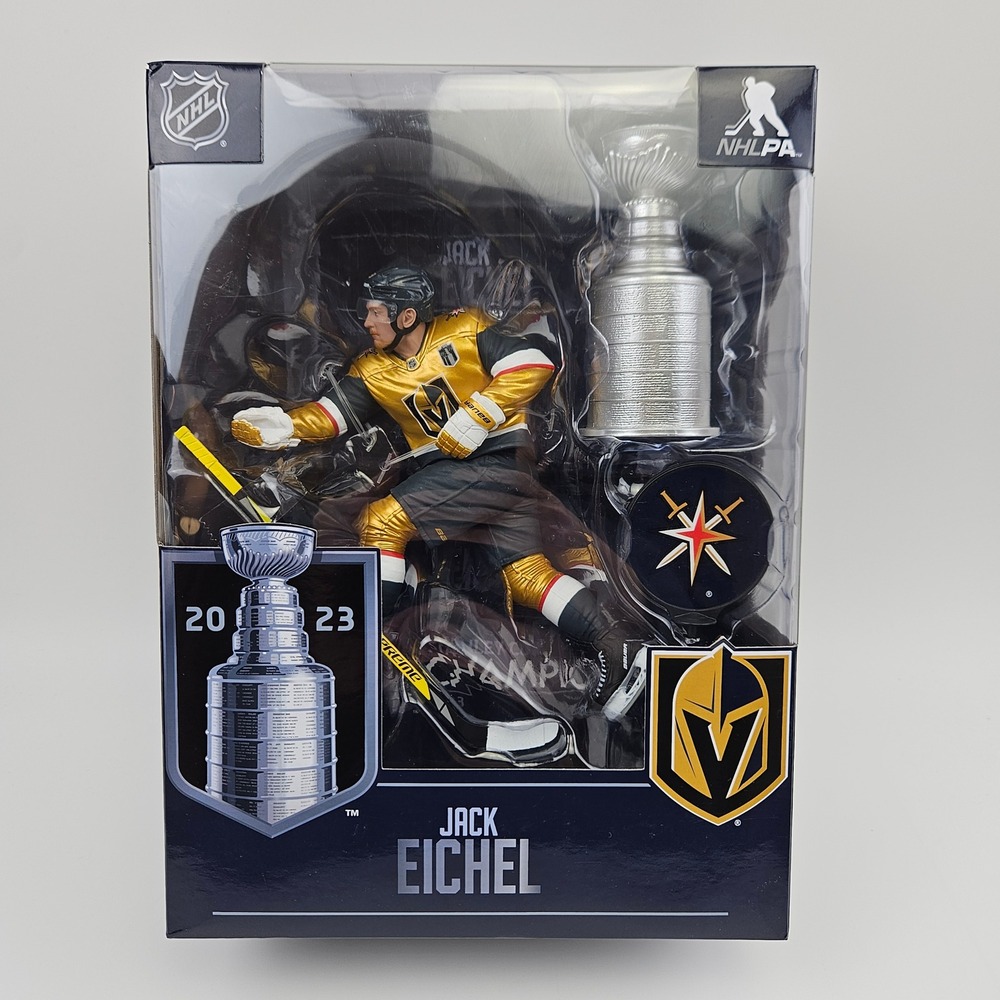 McFarlane Toys Jack Eichel Vegas Golden Knights Stanley Cup 2023 Action Figure